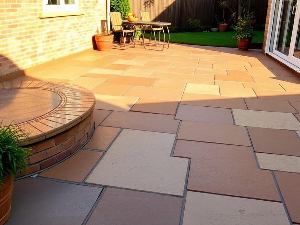 Patio & Indian Sandstone by Refresh & Revive: professional exterior cleaning in Cheshire and the North West